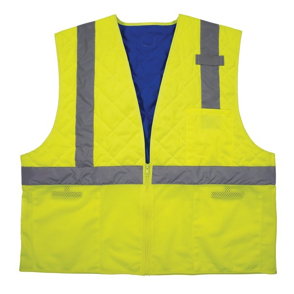 Chill-Its By Ergodyne Lime Class 2 Hi-Vis Safety Cooling Vest - S 6668